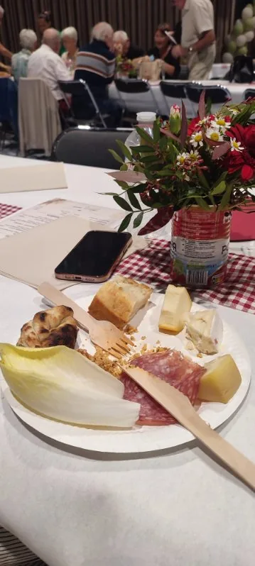 Le repas préparé par l’association P’ose pour les participants